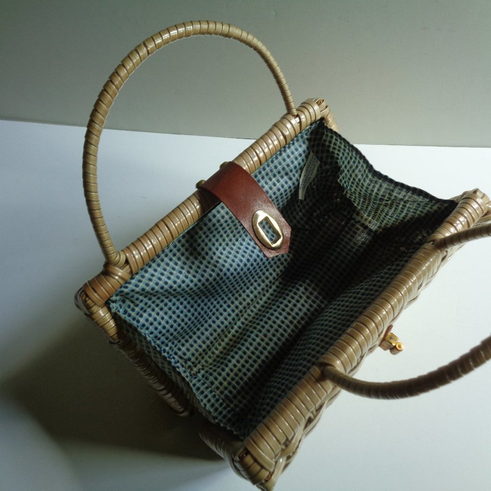 Chic Retro Vintage Rattan Handbag Purse Hong Kong - Picture 5 of 6